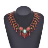 N-8147 Bead Women Necklaces Tibetan Ethnic Tassel Stone Statement Necklaces