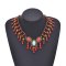 N-8147 Bead Women Necklaces Tibetan Ethnic Tassel Stone Statement Necklaces