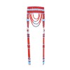 F-1102 Acrylic Beads Long Chain Tibetan Mongols Women's Headwear Hair Accessories