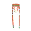 F-1102 Acrylic Beads Long Chain Tibetan Mongols Women's Headwear Hair Accessories