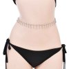 N-8152 Rhinestones Pendant Women Body Jewelry Punk Party Sexy Belly Chains
