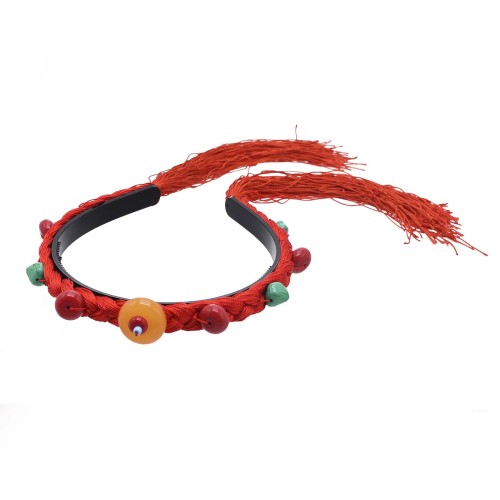 F-1103 Thread Woven Tassel Tibetan Ethnic Hairband Headwear