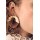 E-6616 Fashion Gold Alloy Wood Earrings Stud for Women Party Gift