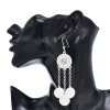 E-6615 Bohemian Diamond Metal Coin Pendant Earrings Versatile Ornaments Women's Party Jewelry Gifts