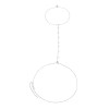 N-8153 Fashion Silver Crystal Chains Women's Body Jewelry Sexy Waist Chain
