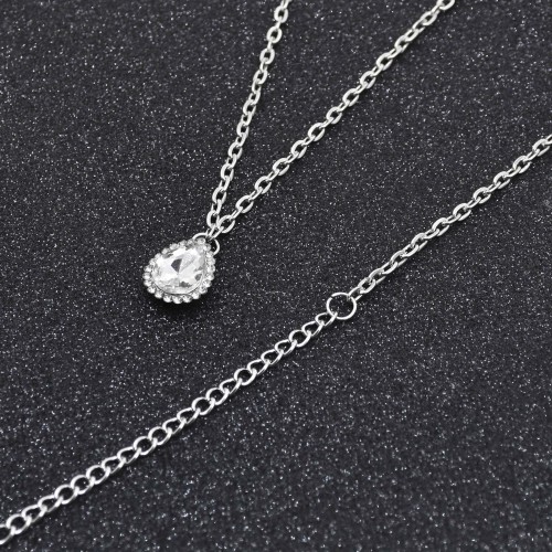 N-8153 Fashion Silver Crystal Chains Women's Body Jewelry Sexy Waist Chain