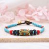 B-1271 Ethnic Beads Women Bracelets Bell Statement Rope Bracelets