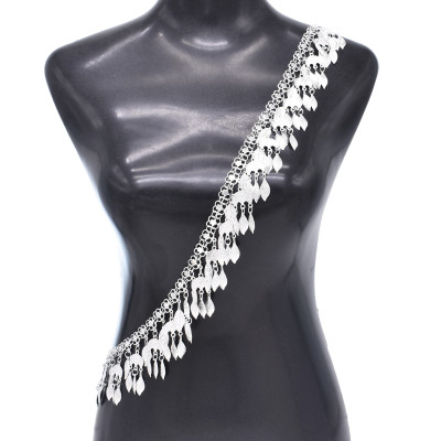 N-7873 3 Styles Gold Leaf Tassel Shoulder Chain Body Jewelry