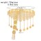 N-8156 Coin Tassel Women Body Jewelry Carved Hollow Golden Belly Chains