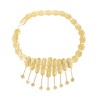 N-8155 Gold Hollow Long Chain Coin Tassel Metal Belt Body Chain