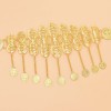 N-8155 Gold Hollow Long Chain Coin Tassel Metal Belt Body Chain