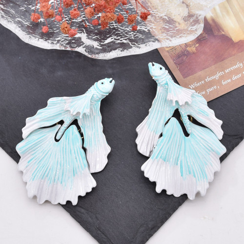 E-6617 Novel and Charming Little Goldfish Earrings for Girls' Travel Birthday Party Jewelry Gifts
