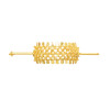 F-1104 Gold Silver Metal Hollow Out Hairpin Unisex Hair Accessories