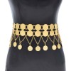 N-8159 Fashion Gold Coins Tassel Belt Charm Waist Belly Chains