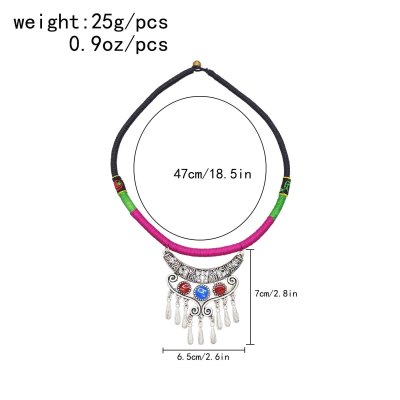 N-8163 Pendant Women Headband Ethnic Vintage Tassel Hair Jewelry