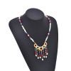 N-8164 Fashionable Classic Luxury Elegant Pearl Pendant Metal Necklace Women's Party Wedding Jewelry