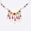 N-8164 Fashionable Classic Luxury Elegant Pearl Pendant Metal Necklace Women's Party Wedding Jewelry