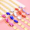 N-8165 Fashion Gold Alloy Blue Red Purple Crystal Body Waist Chains