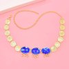 N-8165 Fashion Gold Alloy Blue Red Purple Crystal Body Waist Chains