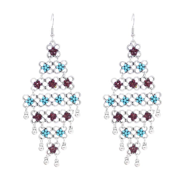 E-6620 Vintage Women Drop Earrings Ethnic Gypsy Exaggerated Earrings