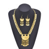 N-8168 Gold/Silver Bohemian Style Coin Tassel Necklace Earring Set Women Birthday Gift Holiday Jewelry
