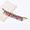 B-1274 Fashion Bohemian Handwoven Turquoise Elephant Alloy Love Fish Pendant Bracelet for Women