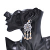 N-8169 Bohemian Style Diamond Metal Necklace Earring Set for Women's Party Jewelry Gifts