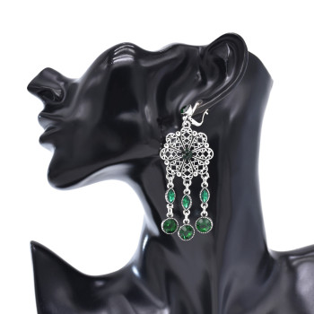 N-8169 Bohemian Style Diamond Metal Necklace Earring Set for Women's Party Jewelry Gifts