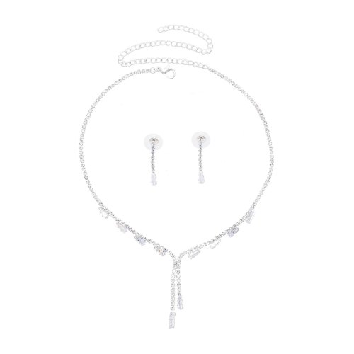 N-8171 Rhinestones Women Jewelry Sets Elegant Weddings Tassel Necklace Sets