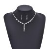 N-8171 Rhinestones Women Jewelry Sets Elegant Weddings Tassel Necklace Sets