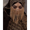 N-8178 Cosplay Make Up Belly Dancer Mask Sexy Halloween Black Ornaments Head Scarf