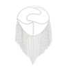 N-8178 Cosplay Make Up Belly Dancer Mask Sexy Halloween Black Ornaments Head Scarf