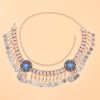 N-8176 Colorful Rhinestone Gypsy Ethnic Waist Chain Body Jewelry