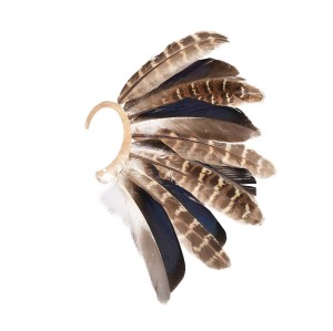 E-6623 Super Big Feather Ear Cuff Earrings Indian Ear Jewelry