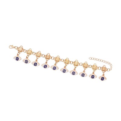 B-1277 Ethnic Women Bracelets Statement Beads Pendant Alloy Charms Bracelets