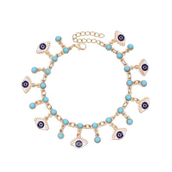 B-1277 Ethnic Women Bracelets Statement Beads Pendant Alloy Charms Bracelets