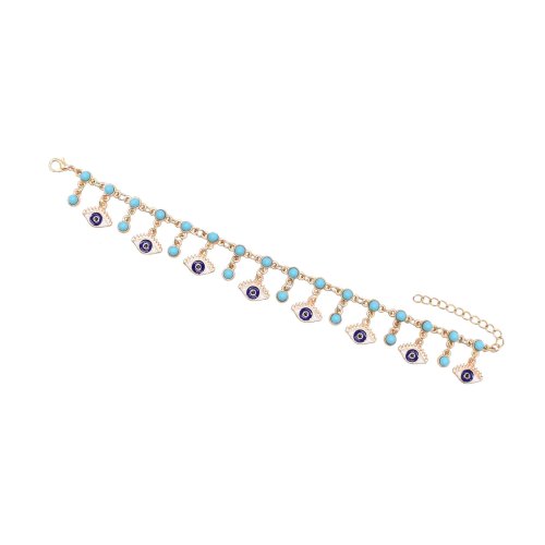B-1277 Ethnic Women Bracelets Statement Beads Pendant Alloy Charms Bracelets