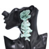E-6625 Bohemian Style Bright Exaggerated Lace Pearl Flower Earrings Women's Party Jewelry Gifts