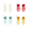 E-6625 Bohemian Style Bright Exaggerated Lace Pearl Flower Earrings Women's Party Jewelry Gifts