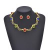 N-8180 Alloy Women Necklace Sets Baroque Weddings Statement Jewelry Sets