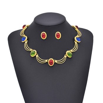 N-8180 Alloy Women Necklace Sets Baroque Weddings Statement Jewelry Sets