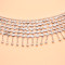 N-8185 Silver Multi-layer Coin Tassel Body Chain Bohemian Ethnic Waist Chain Women's Party Wedding Accessories