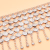 N-8185 Silver Multi-layer Coin Tassel Body Chain Bohemian Ethnic Waist Chain Women's Party Wedding Accessories