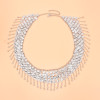 N-8185 Silver Multi-layer Coin Tassel Body Chain Bohemian Ethnic Waist Chain Women's Party Wedding Accessories