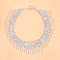N-8185 Silver Multi-layer Coin Tassel Body Chain Bohemian Ethnic Waist Chain Women's Party Wedding Accessories