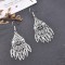 E-6628 Fashion Ethnic Silver Alloy Hollow Out Dangle Earrings