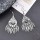 E-6628 Fashion Ethnic Silver Alloy Hollow Out Dangle Earrings