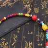 N-8182 Tibetan Colored Bead Circular Tassel Metal Necklace for Women's Party Jewelry Gifts