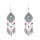 E-6633 Alloy Leaves Women Drop Earrings Vintage Bohemian Ethnic Statement Earrings