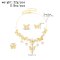 N-8189 Butterfly Women Jewelry Sets Golden Charms Weddings 3 PC Jewelry Sets